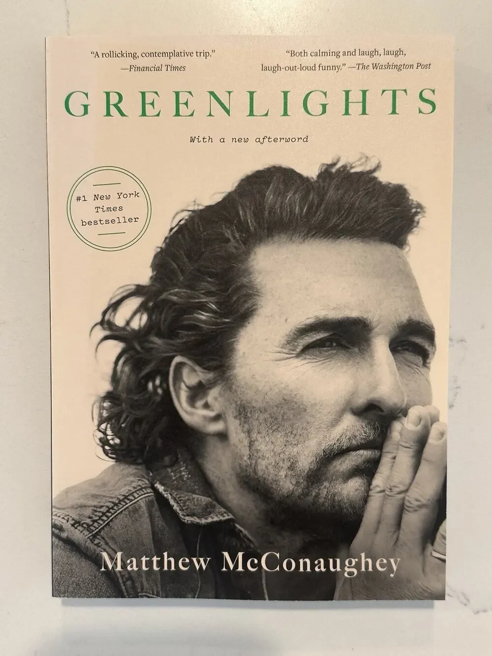 Greenlights by Matthew McConaughey Autograph Book Signed Auto Paperback #7